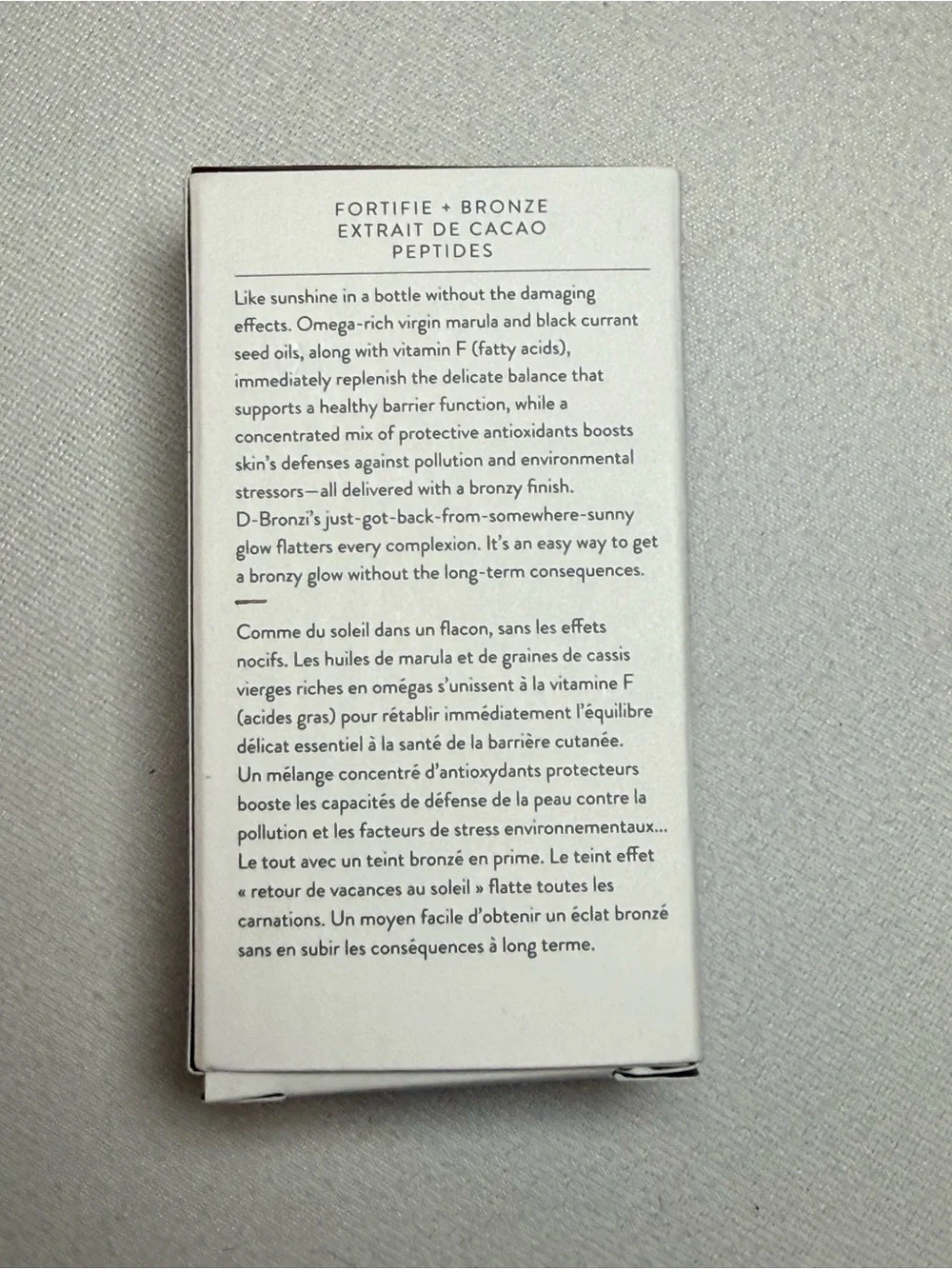 Drunk Elephant D-Bronzi Anti-Pollution Bronzing Drops Peptides Full Size NIB